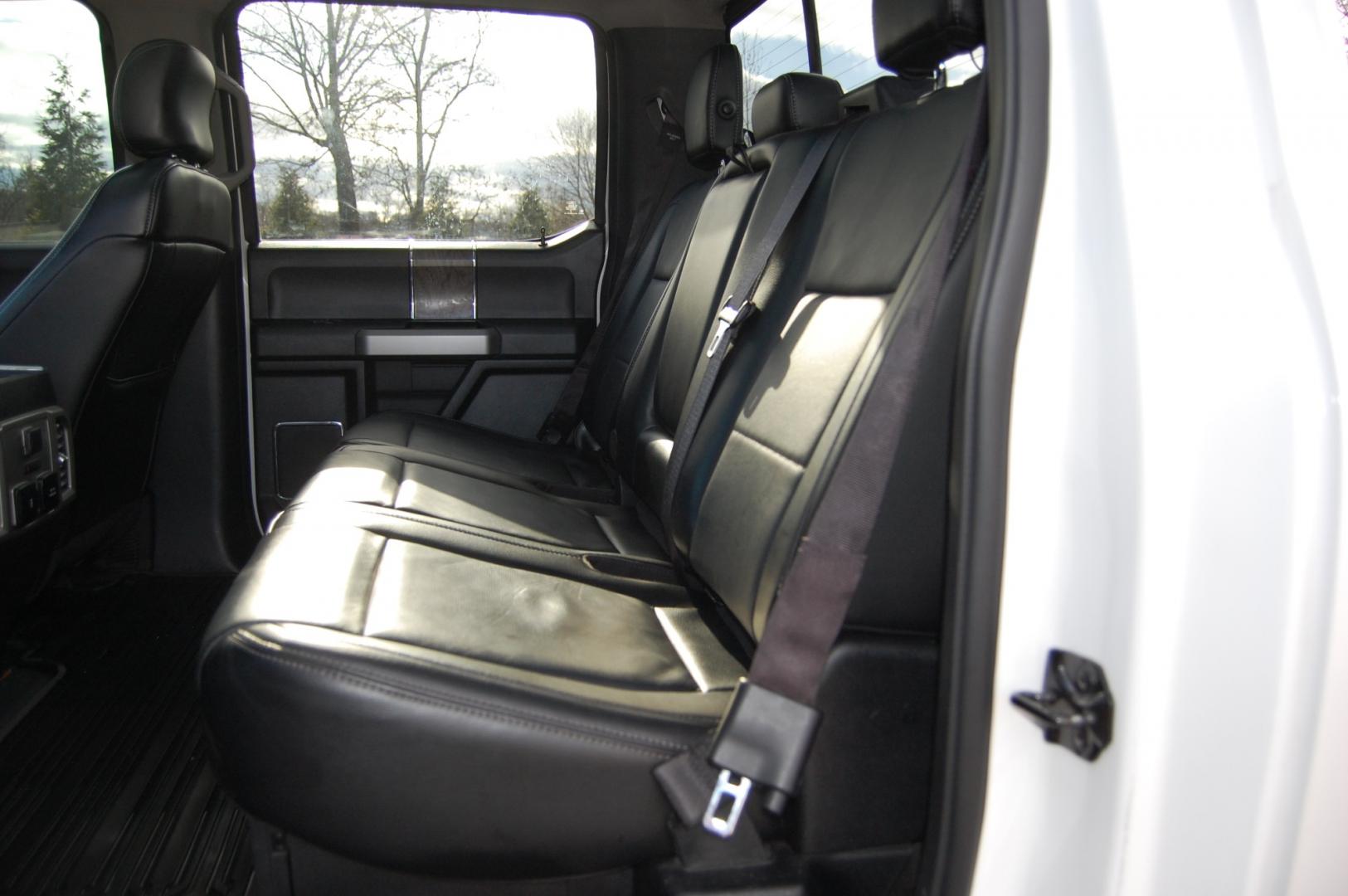 2017 White /Black Leather Ford F-450 SD Lariat Ultimate (1FT8W4DT7HE) with an 6.7 liter V8 Turbo Diesel engine, 6 speed Auto transmission, located at 6528 Lower York Road, New Hope, PA, 18938, (215) 862-9555, 40.358707, -74.977882 - 2017 Ford F450 Super Duty Lariat Ultimate. 4x4, Crew Cab, 6.7L Power Stroke Diesel Engine. White Platinum Metallic Tri-Coat Paint, Black Leather Interior. 82,250 miles. One owner. Ford ESP transferable warranty until March of 2025 or 125k miles. Intelligent Access w/ Remote Start, Tow Techno - Photo#13